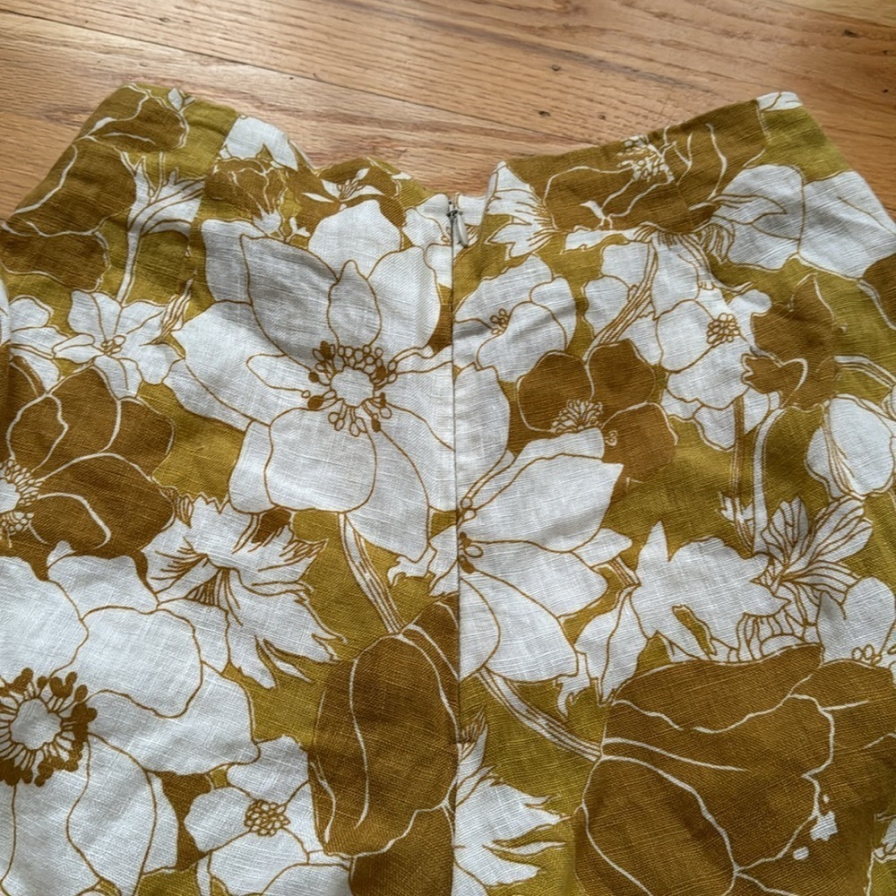Anthropologie | Faithful the Brand Floral Wide Leg Linen Pants | Size 6 - Picture 4 of 10